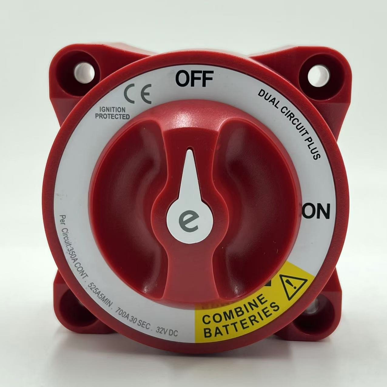 Blue Sea Systems 5511e E-Series Battery Switch Dual Circuit Plus Power-Off Switch Battery Isolation Switch
