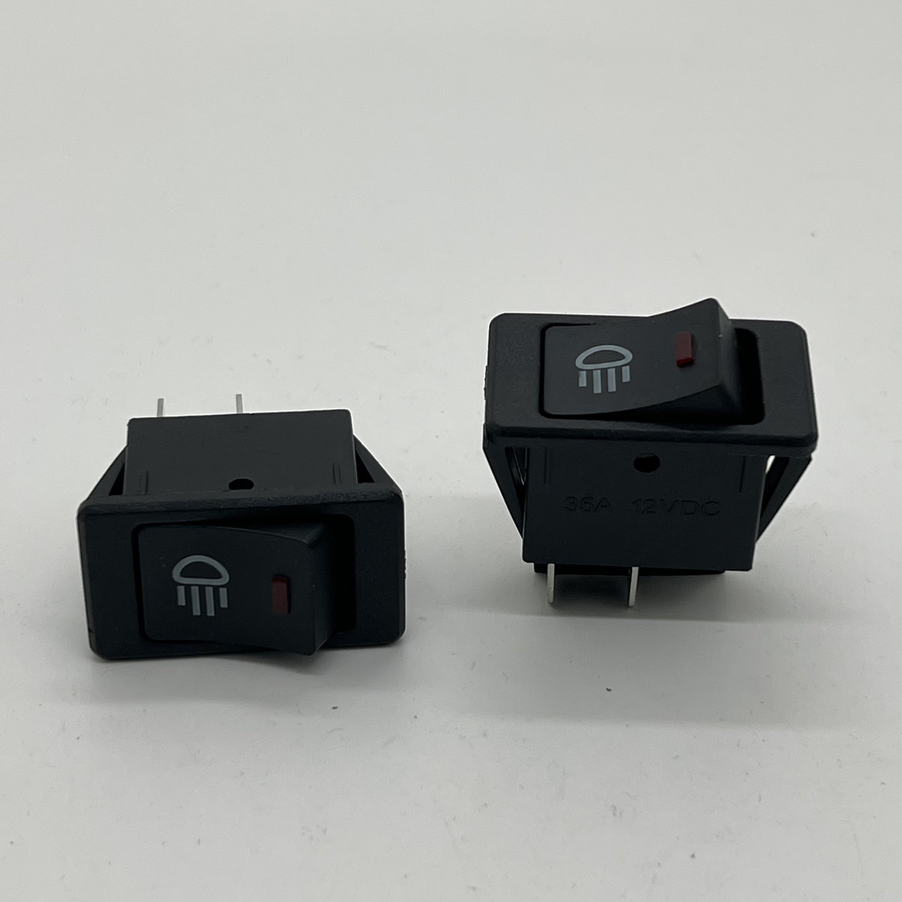 Waterproof Latching Rocker Toggle ,red Yellow Green Blue 4Pin 2Position, 12V 35A Car Auto Fog Light Rocker Toggle Switch LED