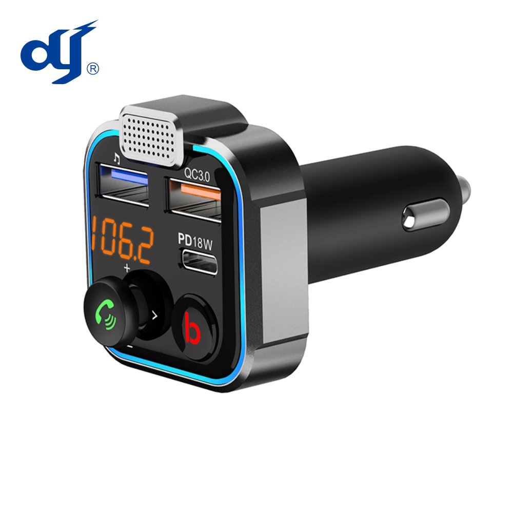 New Arrival QC3.0 Quick Charge Car FM Transmitter Bluetooths 5.0 Handsfree Car Kit