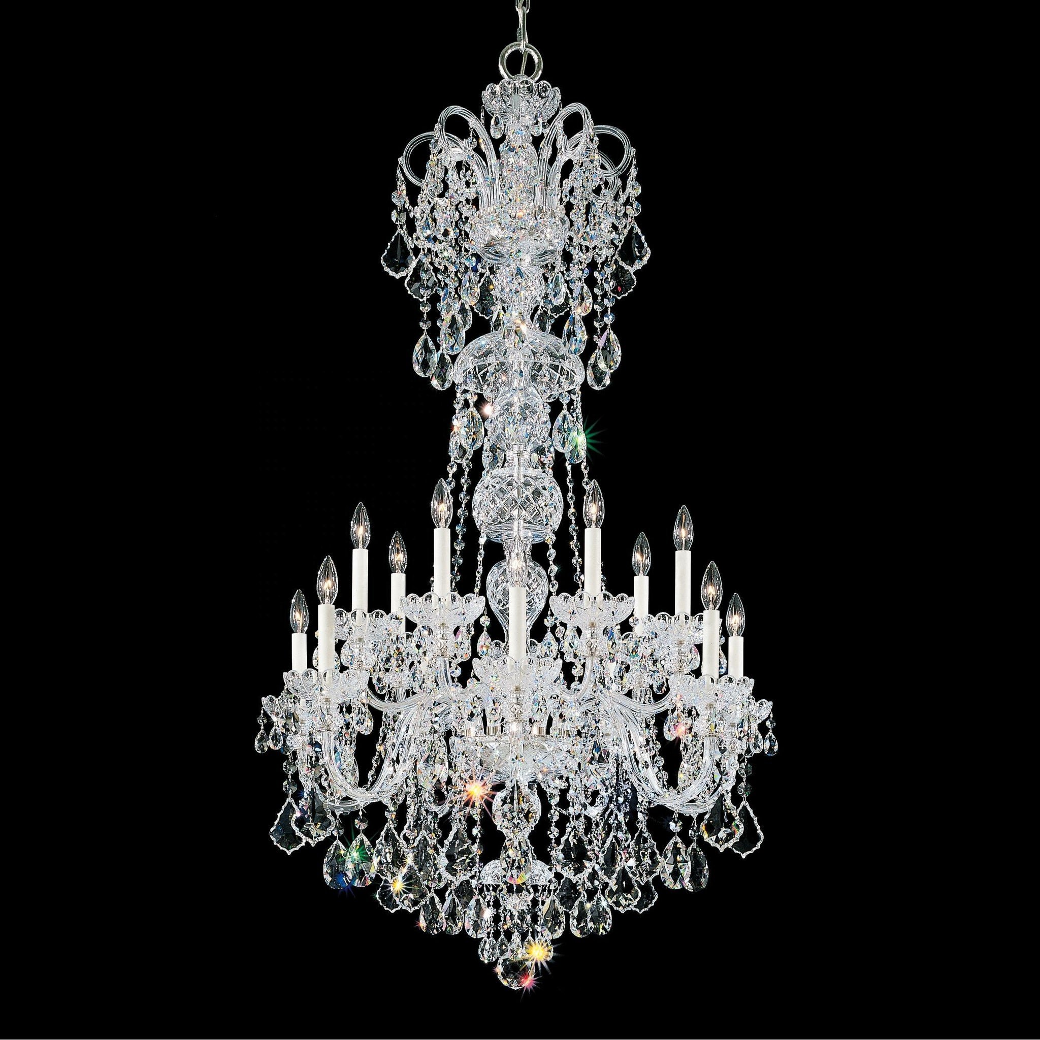 Bohemian Style Multi Tiers K9 Crystal Glass Arm Chandelier Banquet Hall Decoration Light for Wedding Design Ballroom Lamp