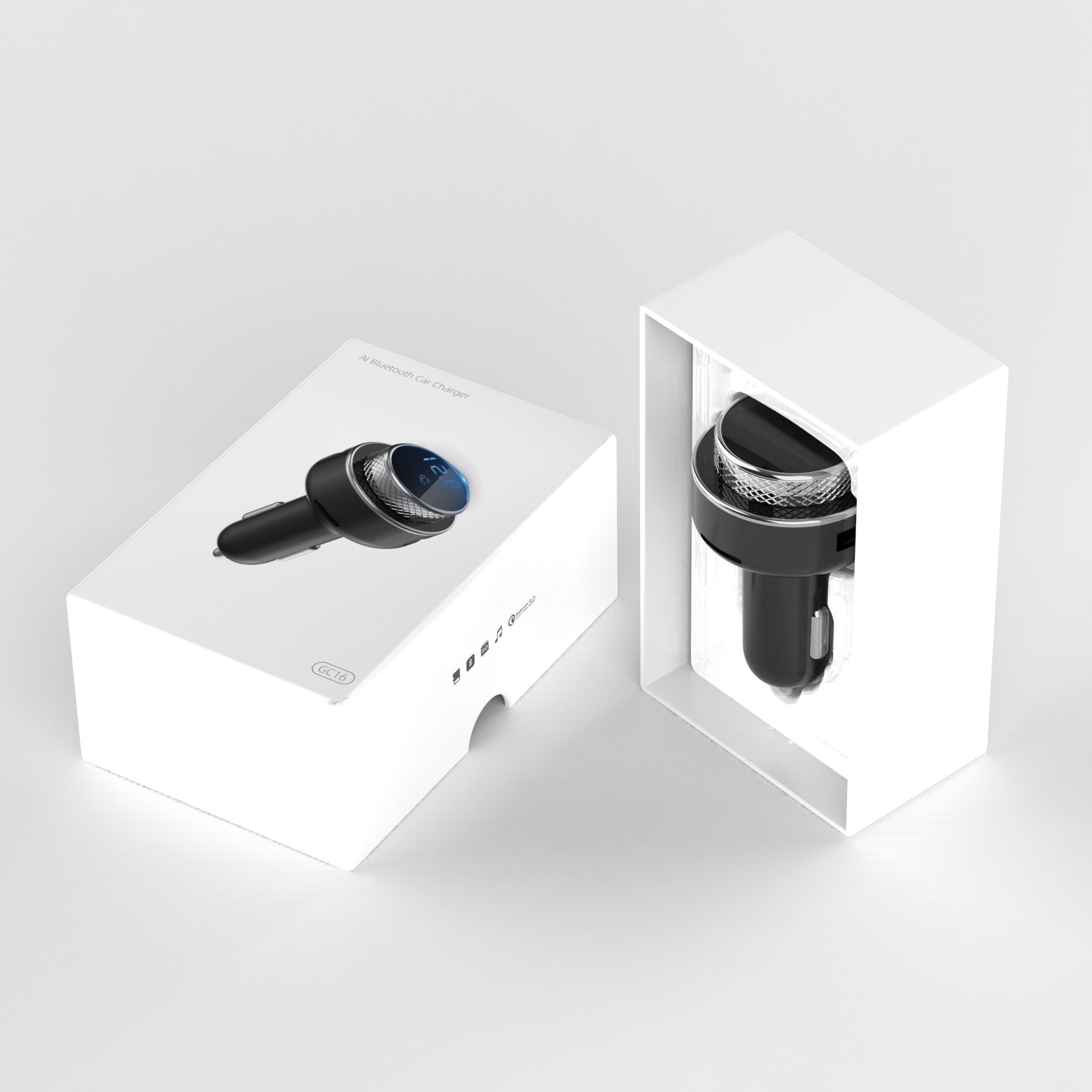 2023 Top Selling Fast USB Car Charger with MP3 Player Bluetooth 5.0 Car Kit FM Transmitter 18W Power Output 5V/2.4A