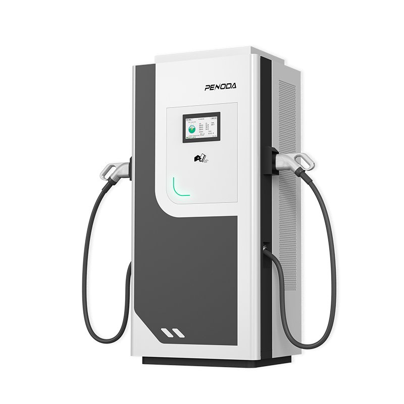 Floor-mounted 160kW Commercial IP54 DC EV Fast Charger APP Control Electric Car Charging Station with UV Screen