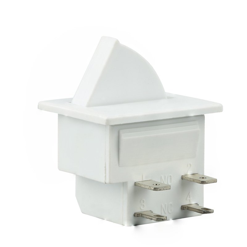 Open Door Automatic on Light Switch 2 Pins Round Small Push Button Bulb Switch for Fridge,mini Chamber ,cooler Box 5A 250VAC