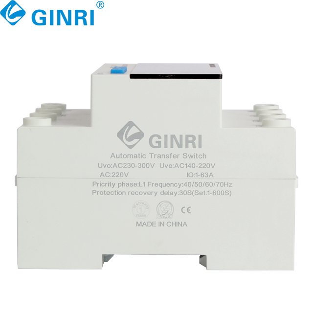 63a 100a Three Phase Over Undervoltage Overcurrent Solar Automatic Transfer Switch Changeover 3 Phase Selector for Generator