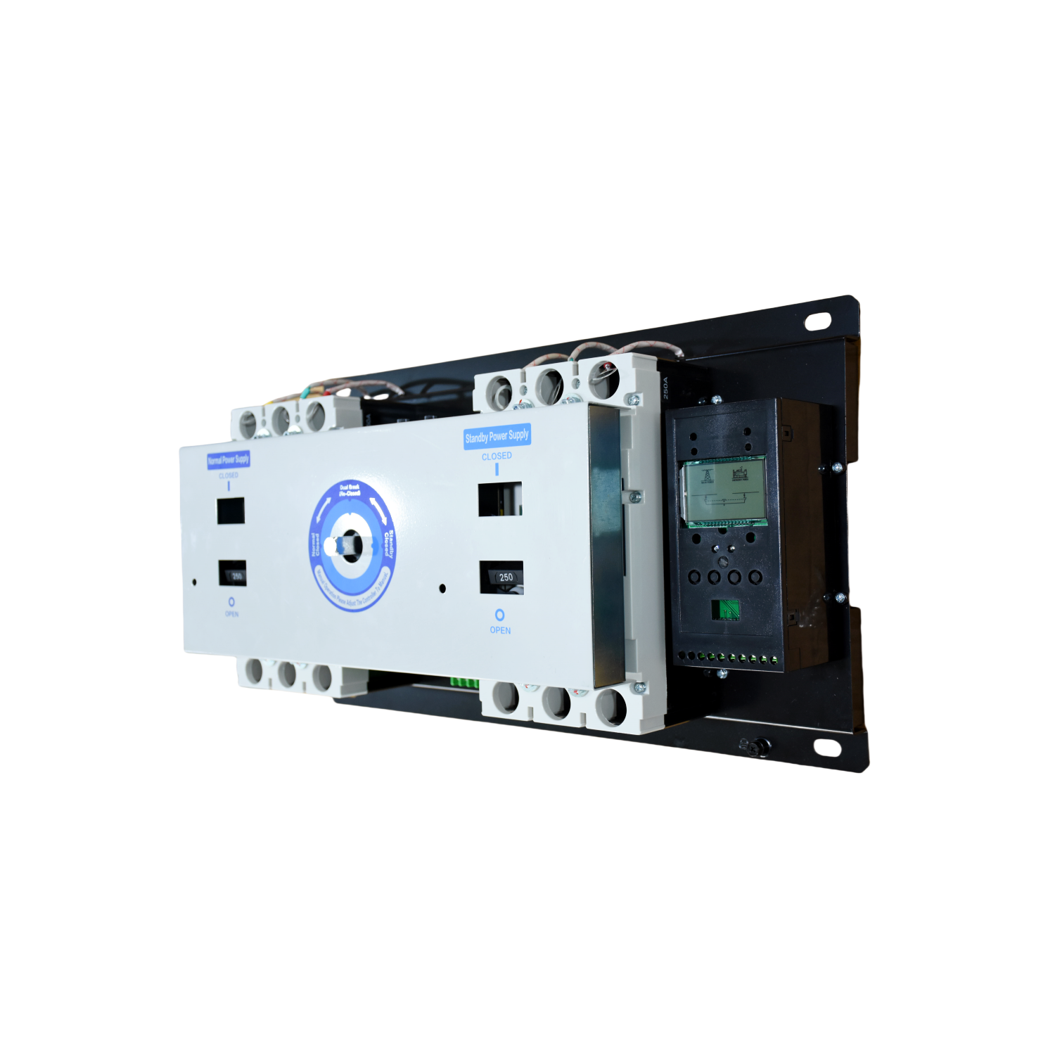 123 YUYE 3 Phase 4 Pole All-in-one 63A 100 Amp Manual or Automatic Power Transfer Switch With Enclosure