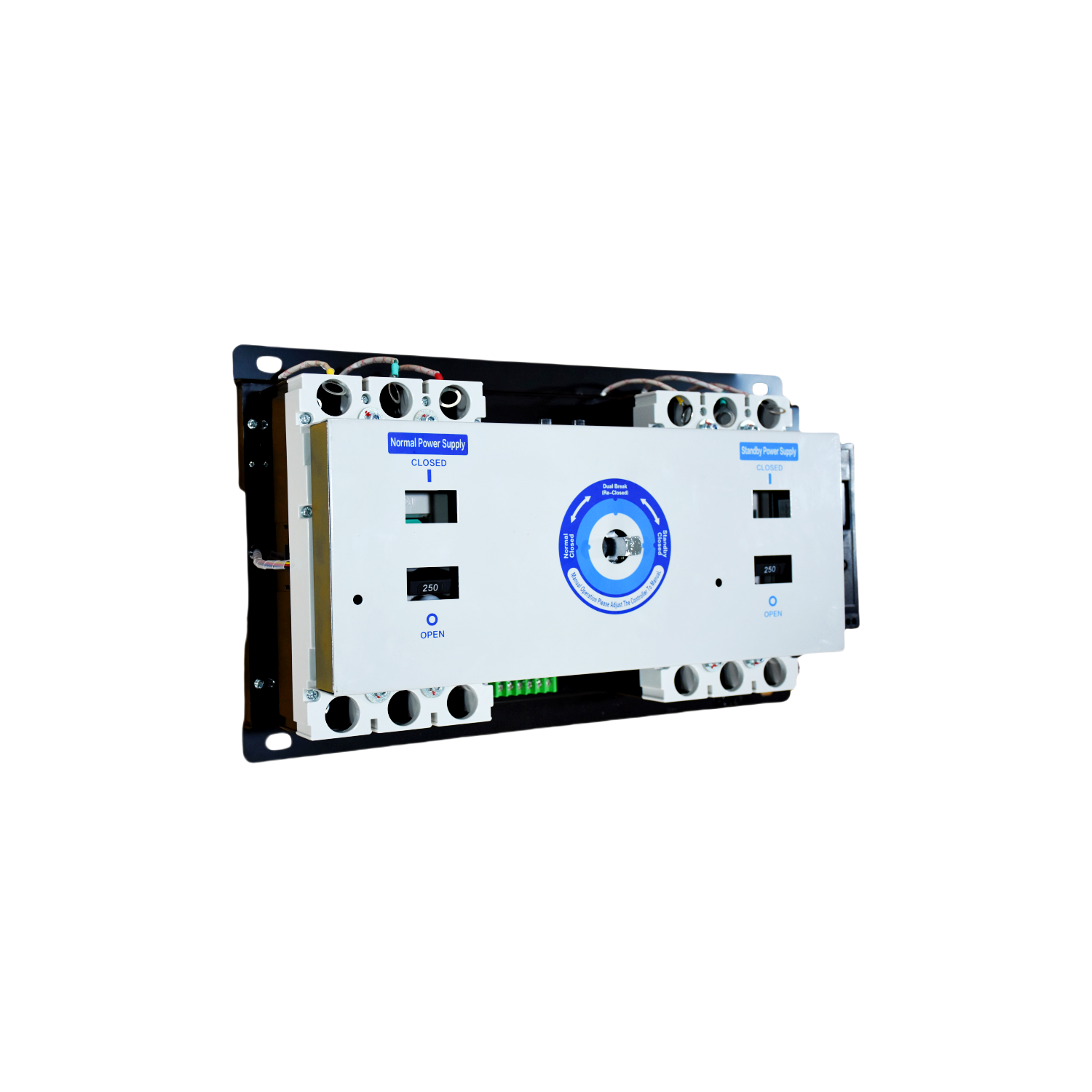 123 YUYE 3 Phase 4 Pole All-in-one 63A 100 Amp Manual or Automatic Power Transfer Switch With Enclosure