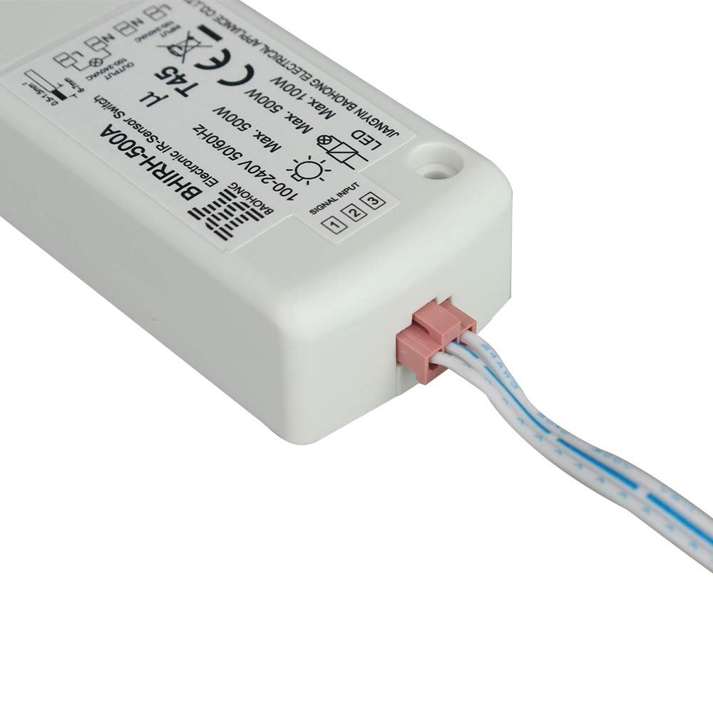 HoneyFly Patented Infrared Sensor Switch BHIRH-500A 500W 100-240V (Max.70W for LEDs)Light Switch Hand Wave Switch 5-10CM CE