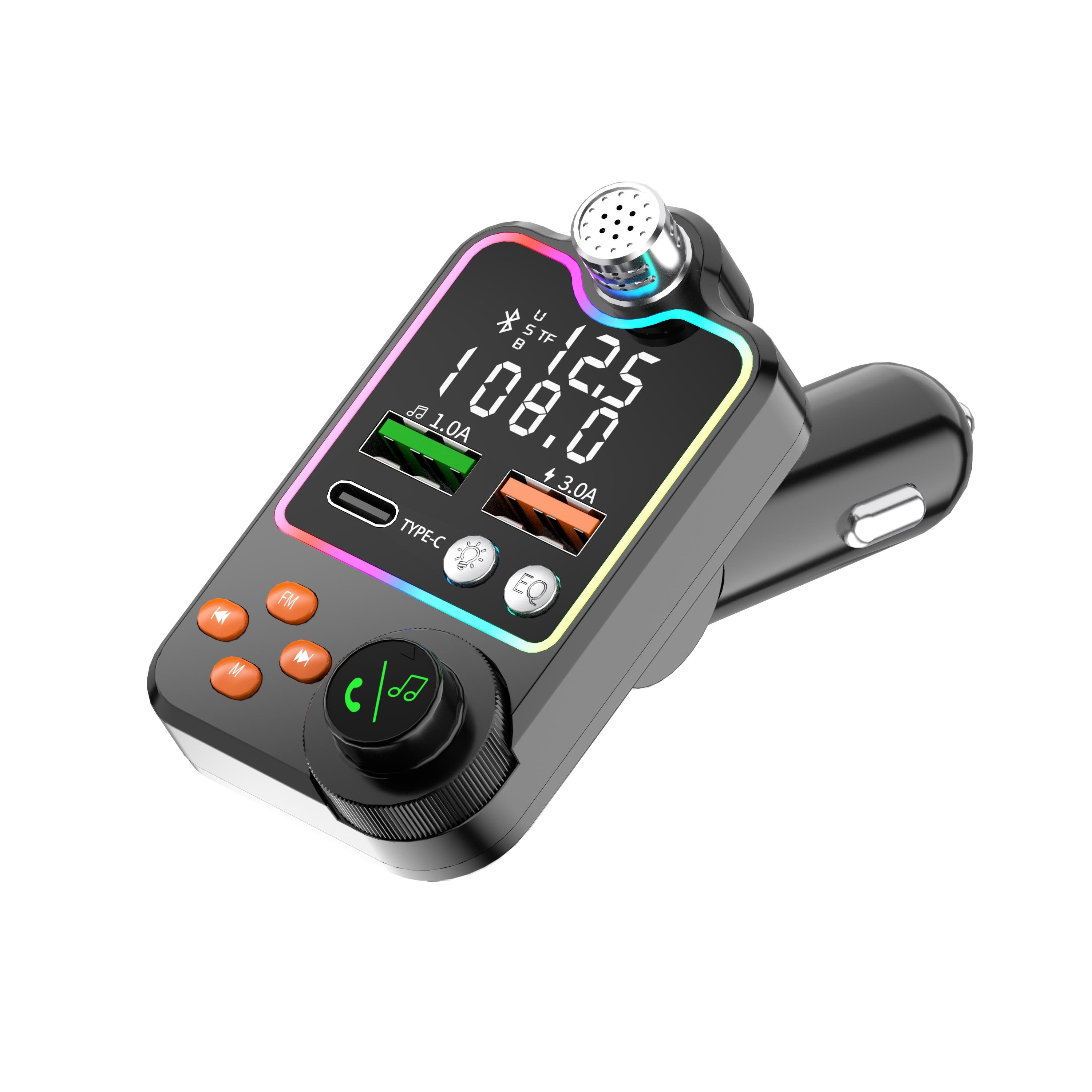 2022 Hot Selling Car Bluetooth-Kit PD 3.1A Dual USB Phone Charger BT5.0 Bluetooth-MP3 Player FM Transmitter
