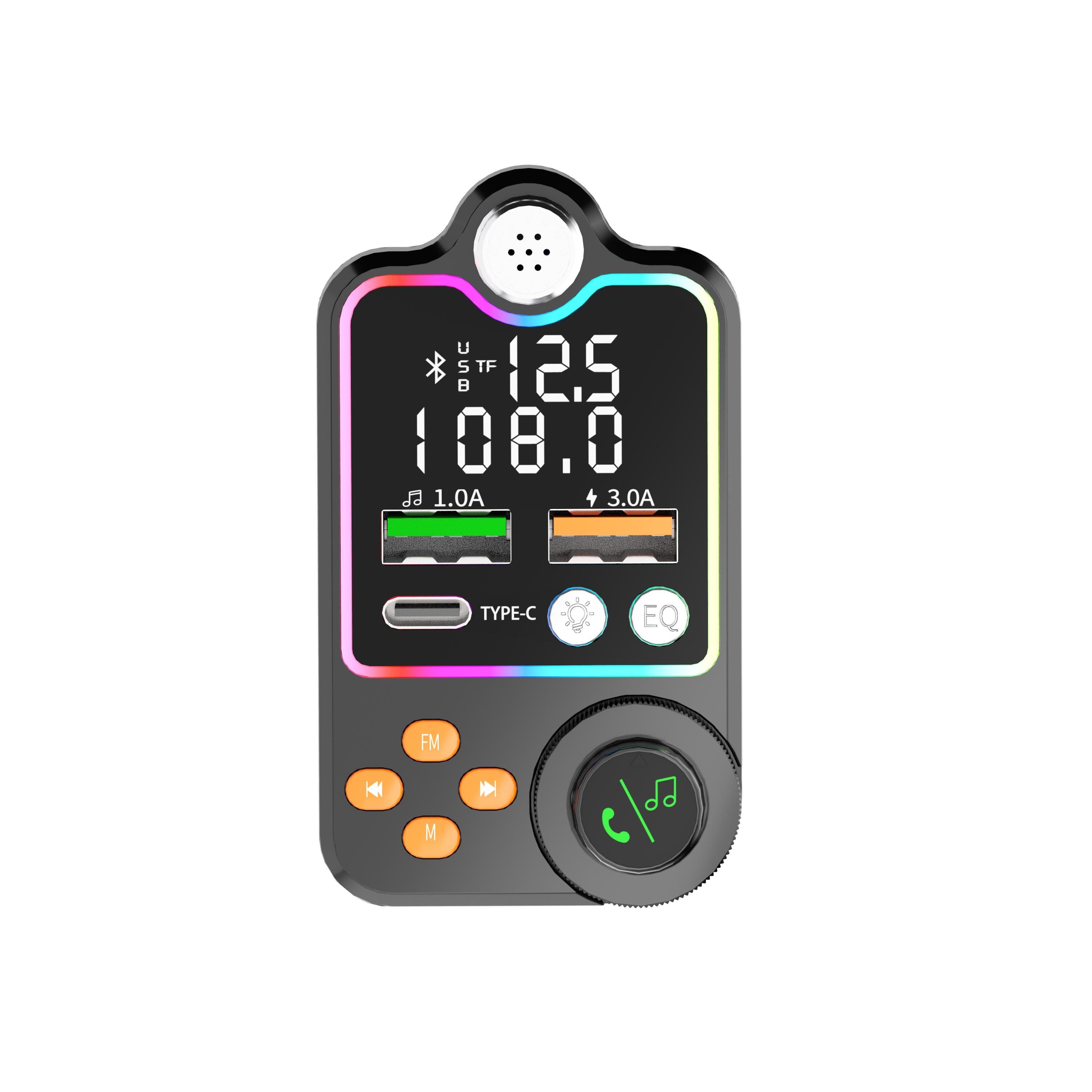 2022 Hot Selling Car Bluetooth-Kit PD 3.1A Dual USB Phone Charger BT5.0 Bluetooth-MP3 Player FM Transmitter