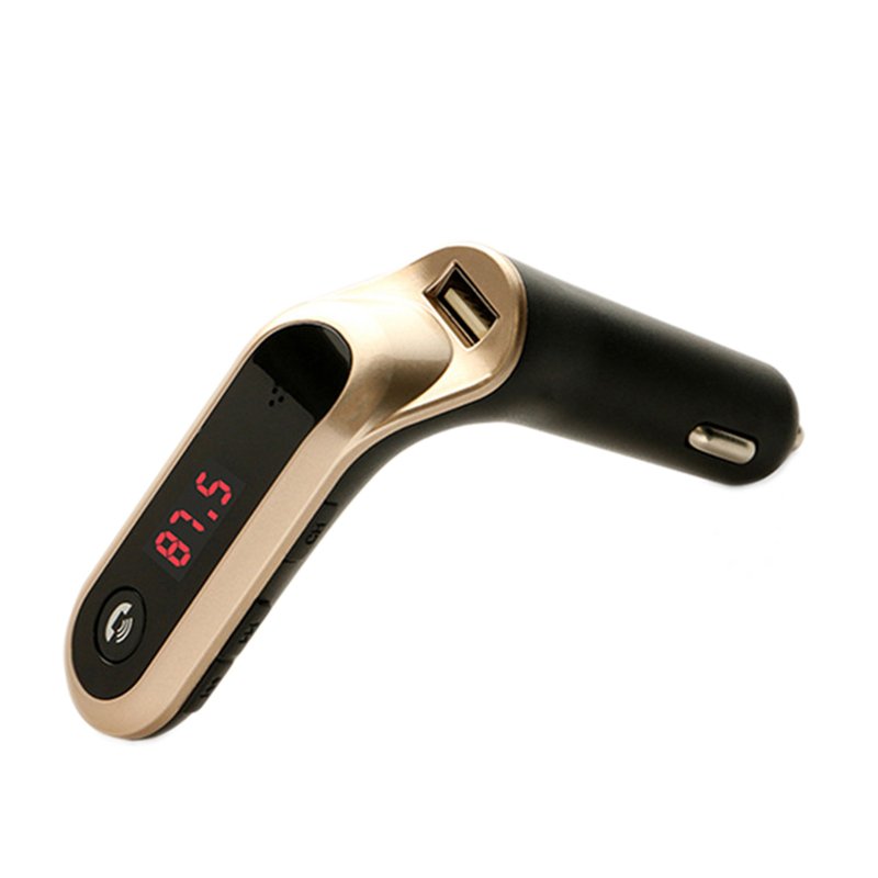 Handsfree Wireless BT Car FM Transmitter Quick Charger AUX Modulator MP3 Player Kit for Car SD USB S7 Car Charger