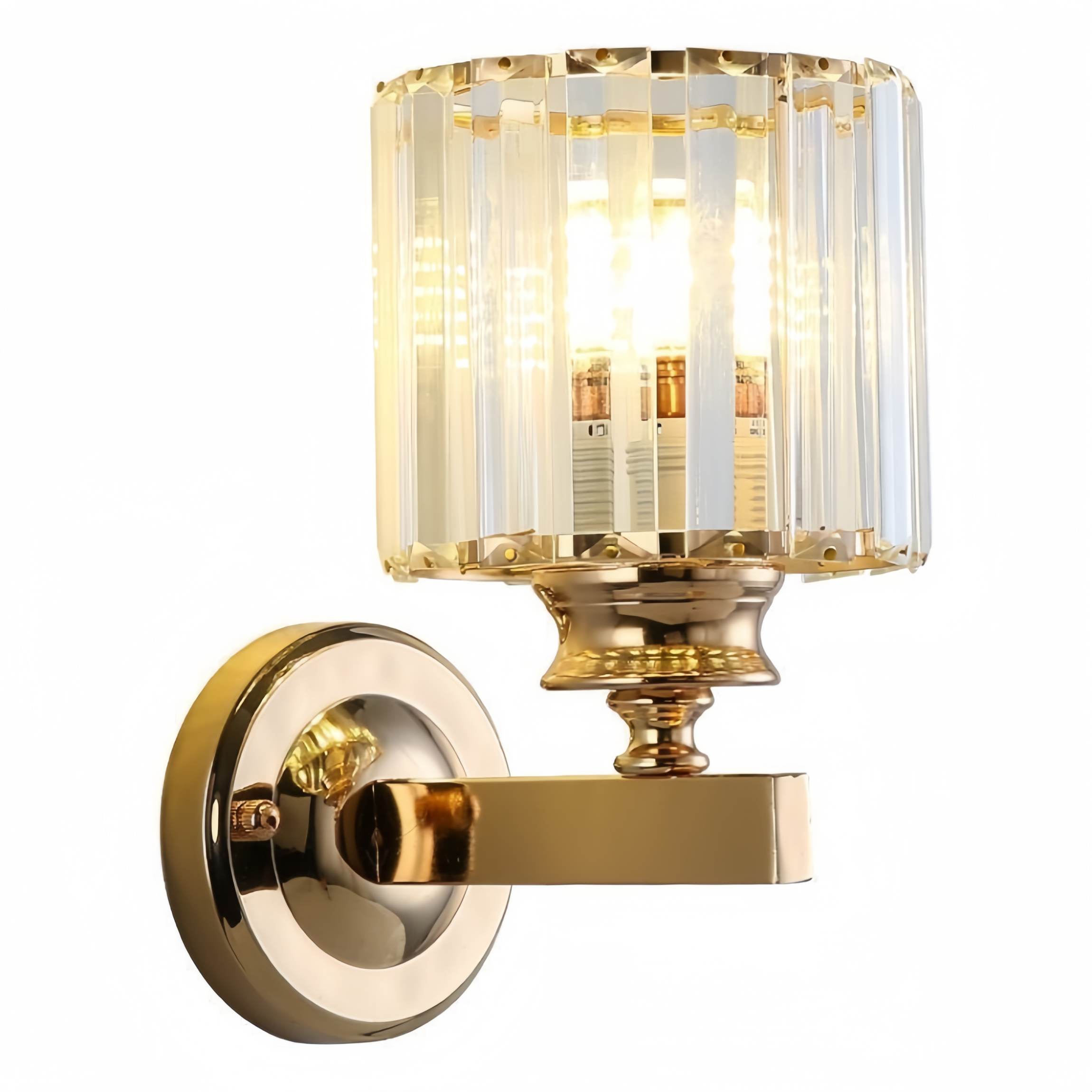 Modern Decoration Interior Wall Lamp Indoor Lampen Wall Sconce Golden Crystal Led Wall Light for Hotel Home Bedroom