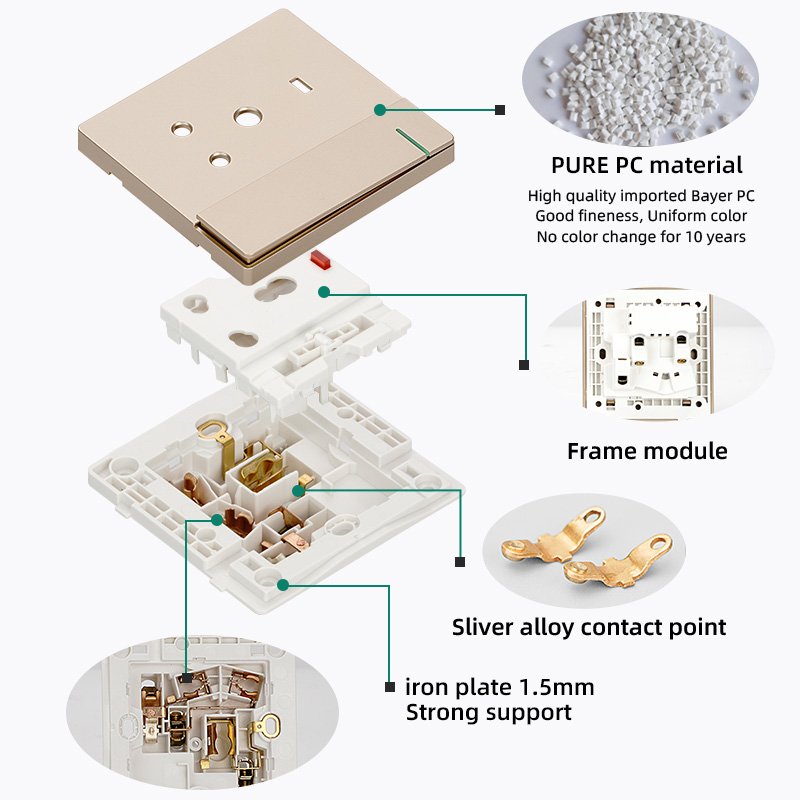 Factory Supply Home Sockets Electrical Socket And Switch