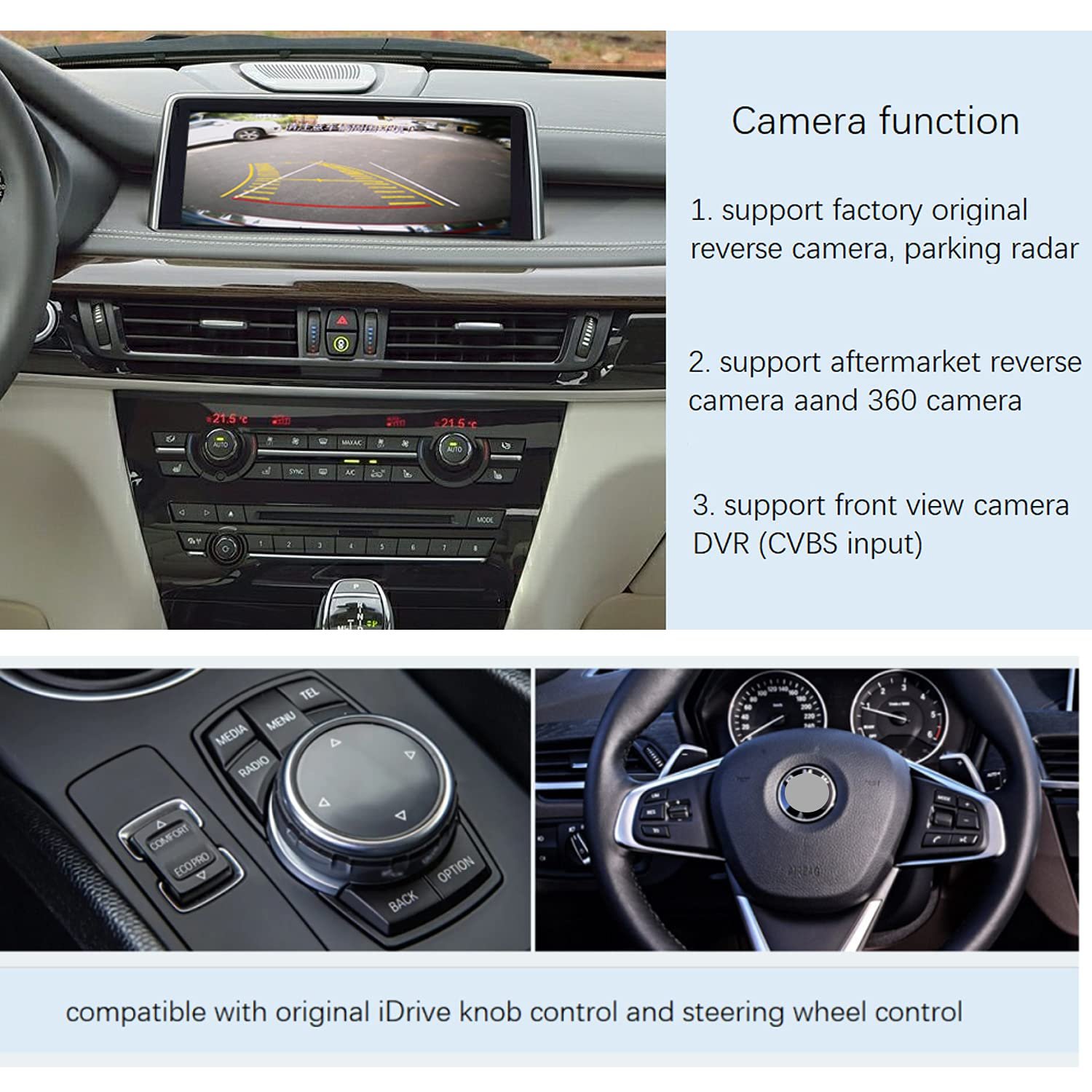 Road Top Multimedia Wireless Carplay Android Auto Retrofit Kit Decoder for BMW EVO System ID5 ID6 2017-2020 Year With EVO System