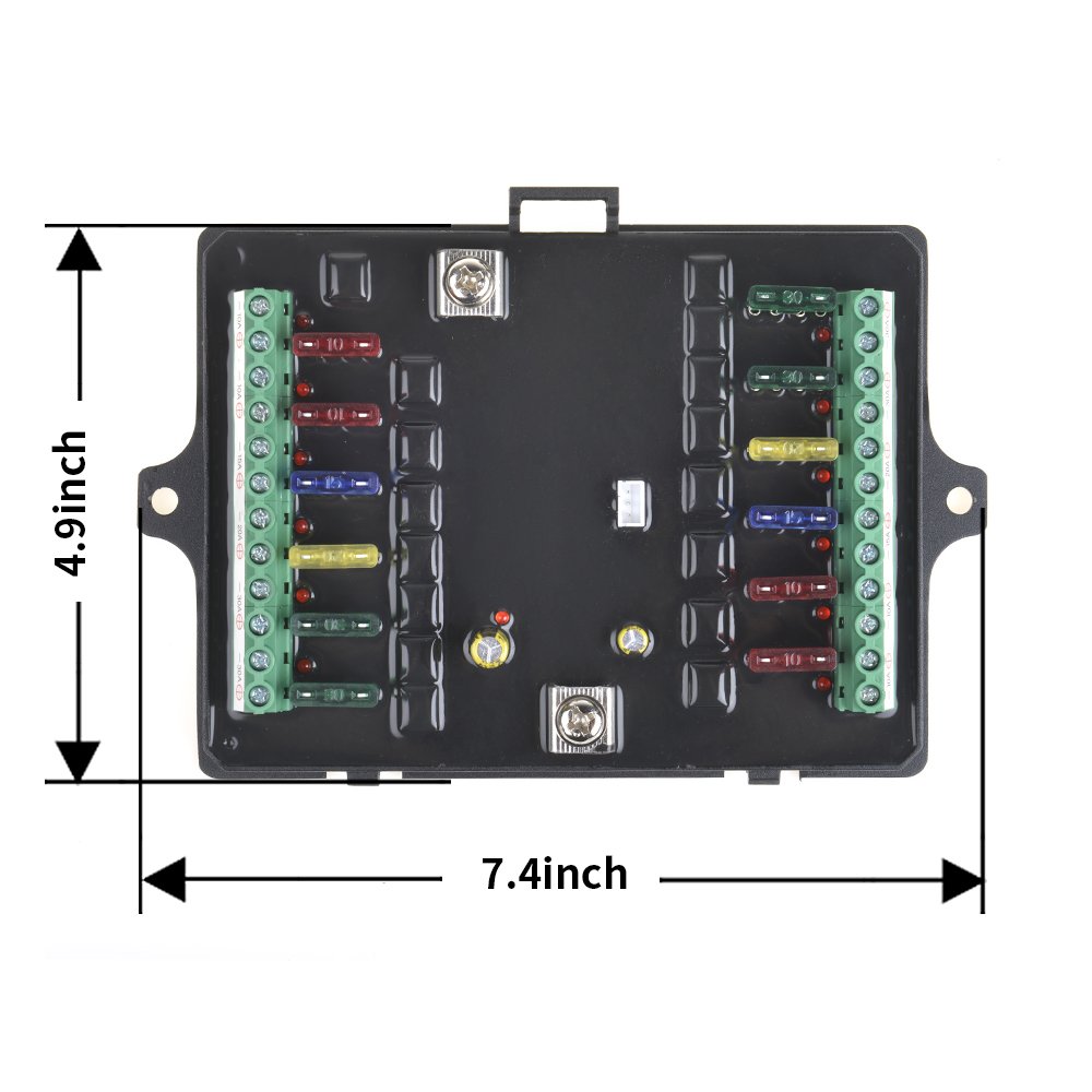 12-key Touch Switch Panel RGB Color Adjustable 12-key Modification for RV Jeep Yacht Modification