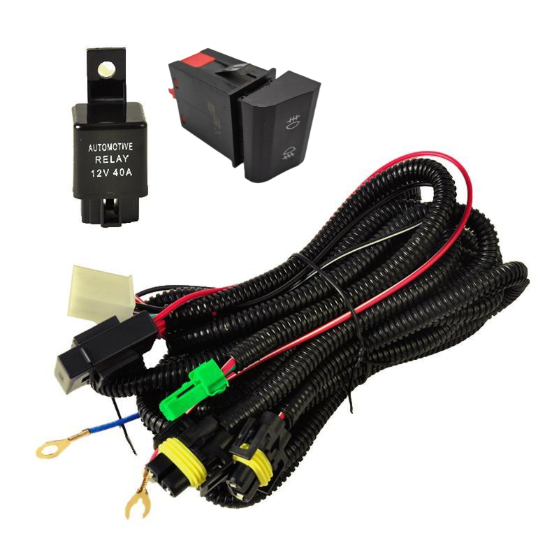 Car Fog Lamp Switch With Long Wiring Harness Fit for Volkswagen Fox 2003 Modified Fog Light Switch