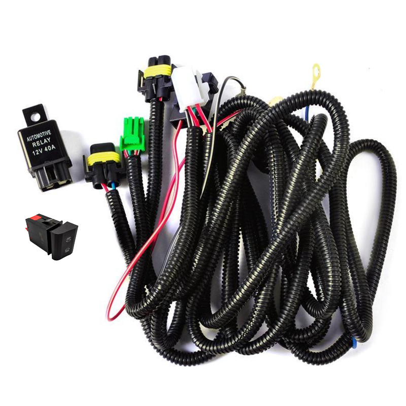 Car Fog Lamp Switch With Long Wiring Harness Fit for Volkswagen Fox 2003 Modified Fog Light Switch