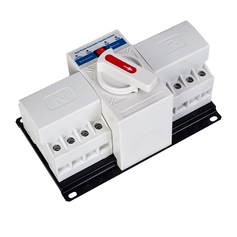Automatic and Manual Solar Volt Control 4p Cb Class Ac Ats Mini Dual Power Transfer Switch