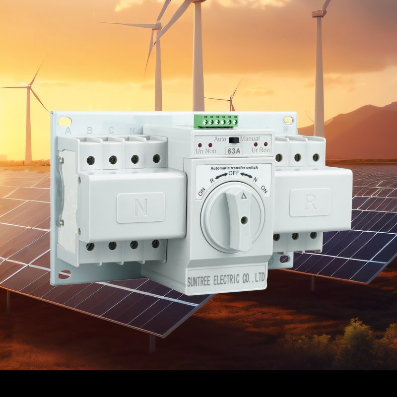 Suntree Automatic Transfer Switching(ats) 40A 50A 63A 100a 400V Changeover Switch Integrated Circuit