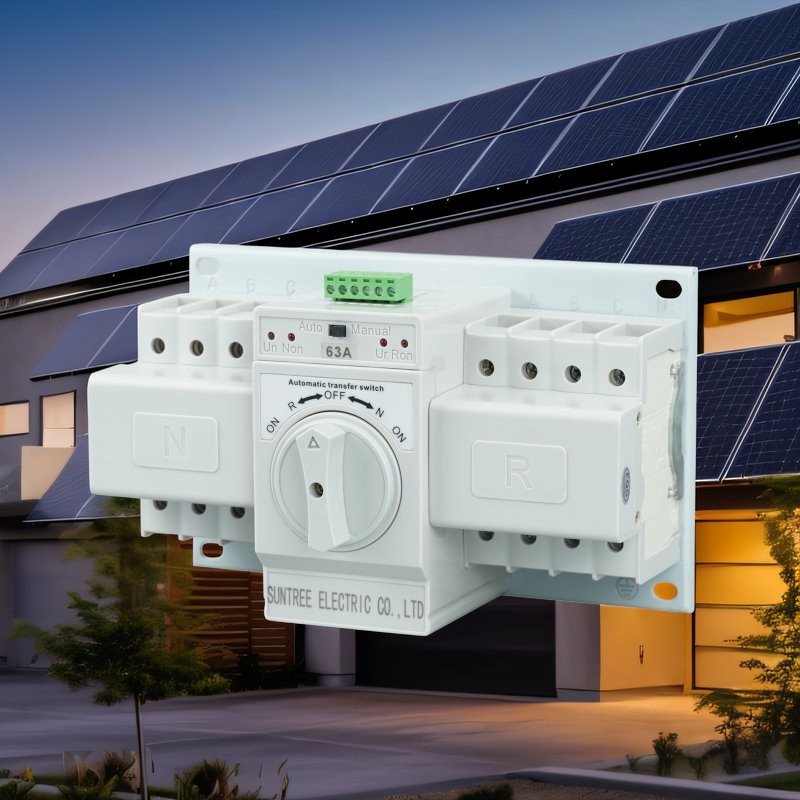 Suntree Automatic Transfer Switching(ats) 40A 50A 63A 100a 400V Changeover Switch Integrated Circuit