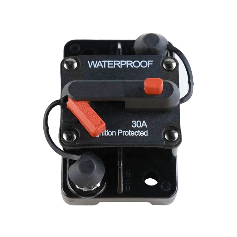 25-200A Car Auto Audio Marine RV Boat Motor DC Battery Overload Protector Fuse Holder Circuit Breaker Switch With Manual Reset