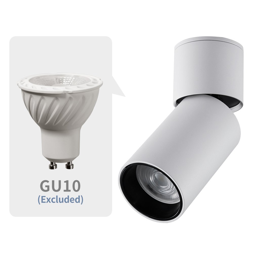 Wholesale GU10 MR16 LED Adjustable Changeable Surface Mounted Round Light Fixture Housing Spotlight Ceiling Downlight