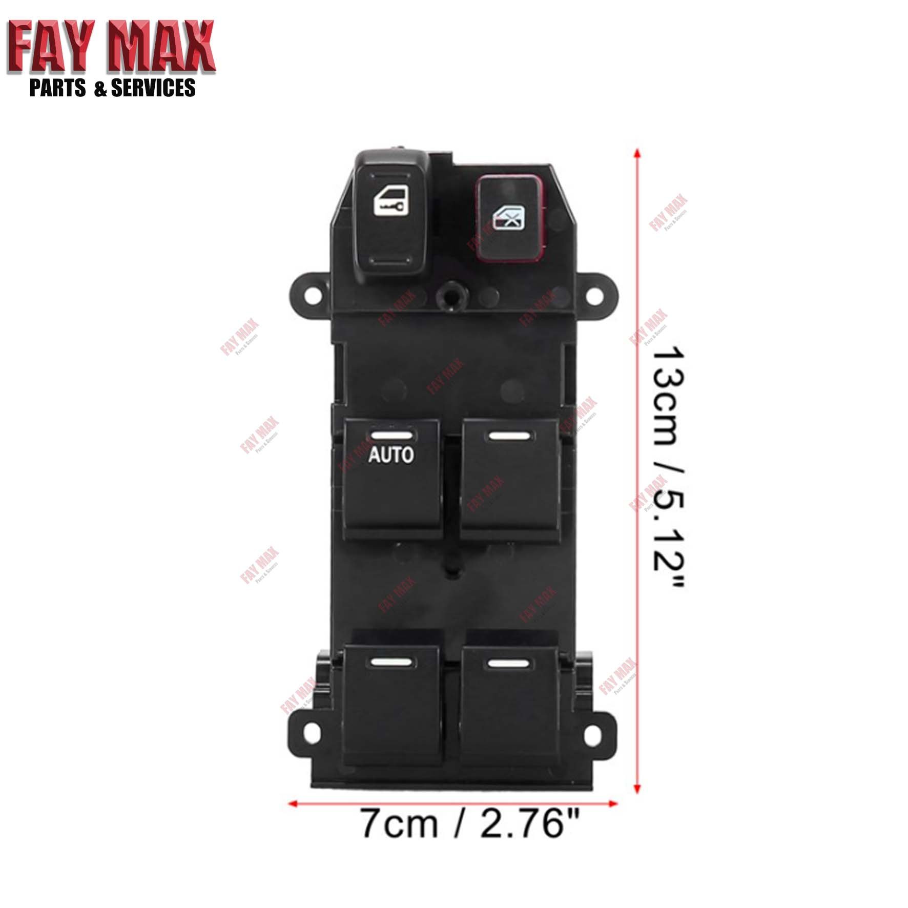 Left Driver Side Window Control Switch Button 35750-SWA-K01 for Honda CRV CR-V 2.4L 2007 2011 RE1 Power Window Master Switch