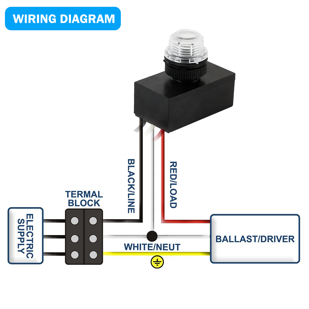 CNRIYA 220V 10A Auto on Off Thermal Photocell Light Switch Light Sensor Switch Day Night Light Sensor Photoswitch
