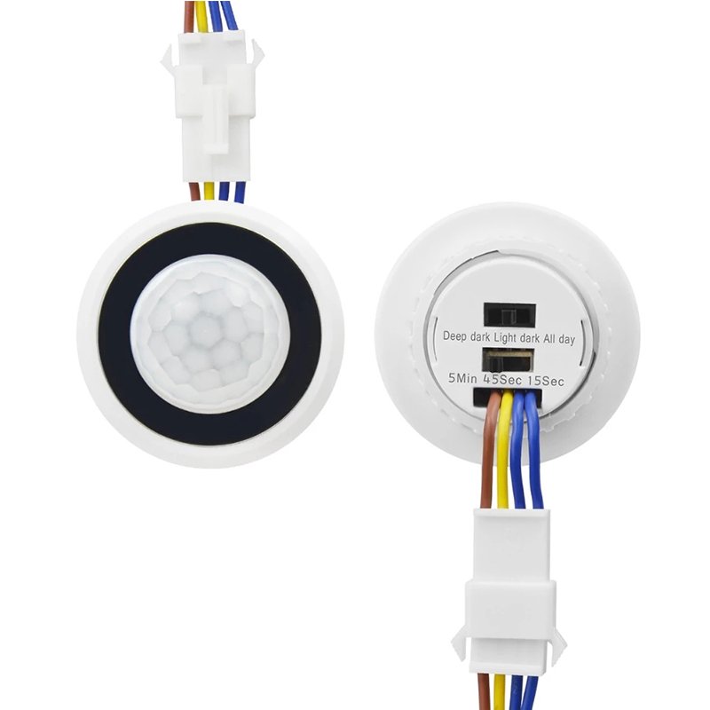 HoneyFly Motion Sensor Switch Time Delay Adjustable 40W 100-240V Infrared Sensor Light Switch Auto On/off 3-6M