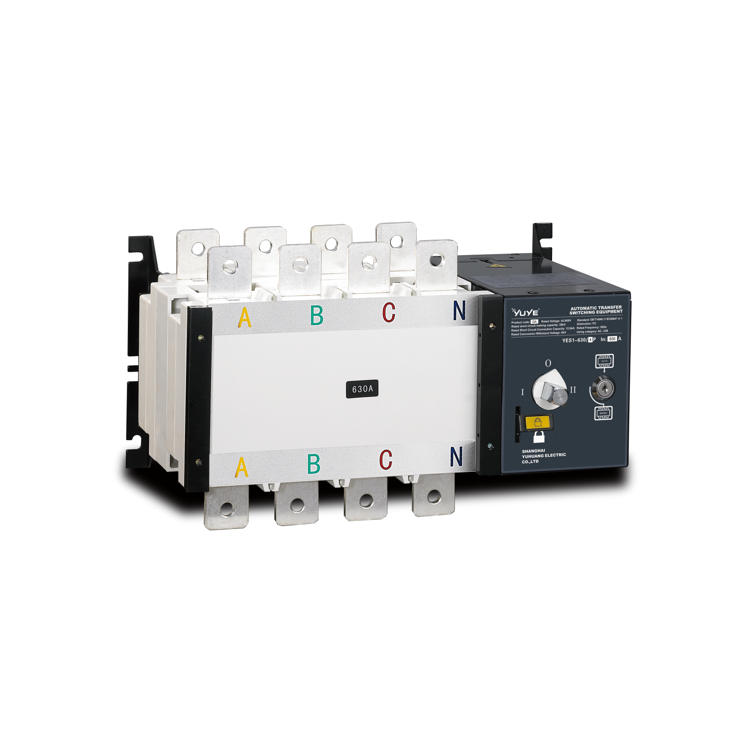 123 YUYE 4P 250AMP Auto Changeover Switch Automatic Transfer Switch