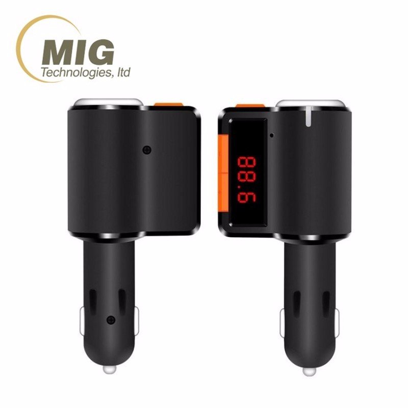 FM Transmitter Wireless Radio Adapter Audio Receiver Stereo Music Tuner Modulator Car Kit with USB Charger