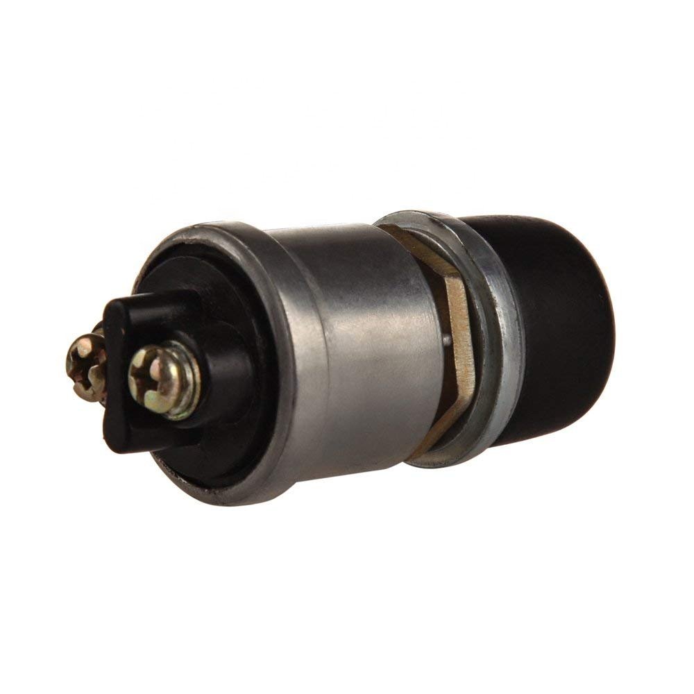 12V 10A Horn Push Button Ignition Starter Switch With Weatherproof Rubber Cover 2 Terminals for Car Boat Track JK260