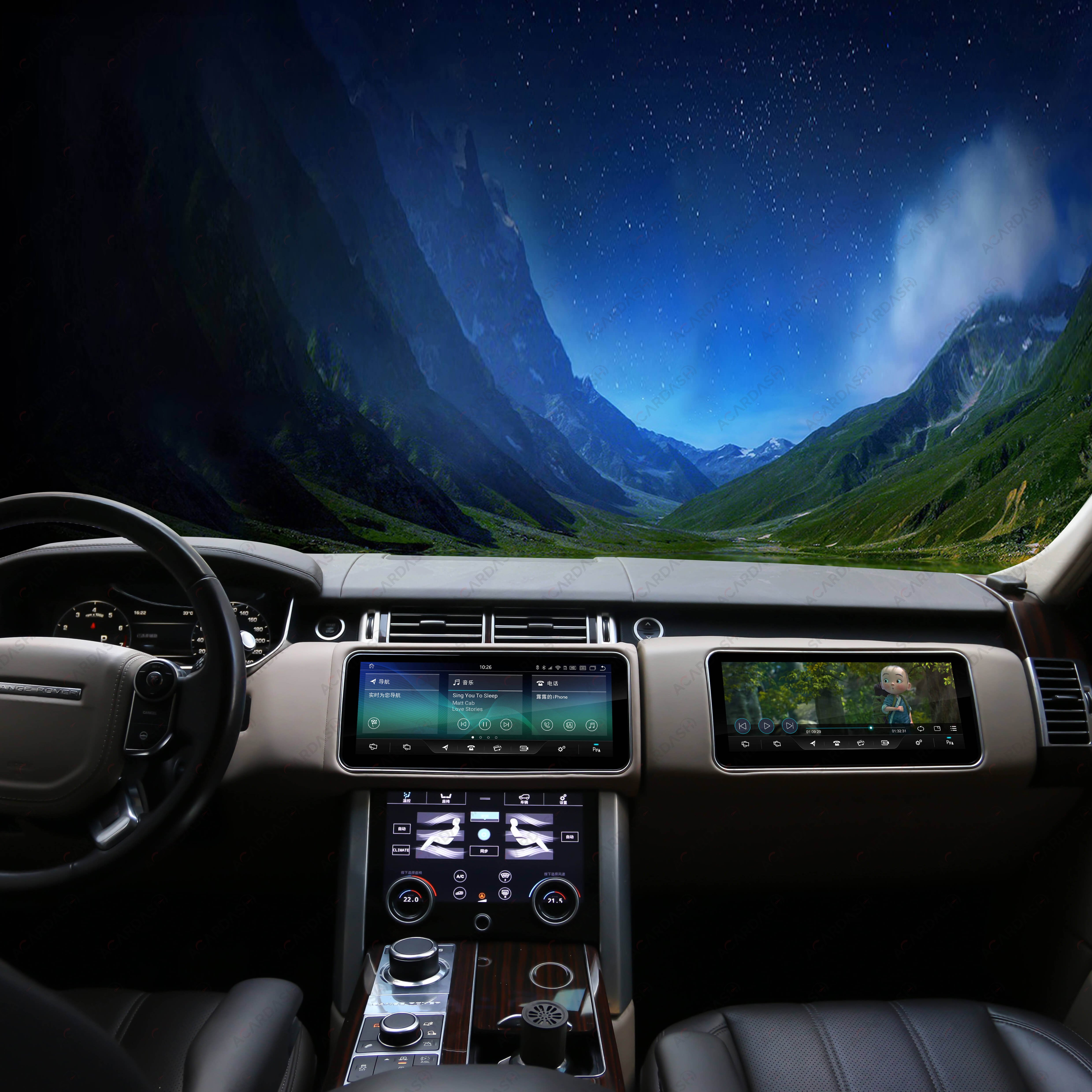 ACARNAVI Flip Screen Android 13 Car Radio Rotatable Screen 12.3 Inch Touch Screen Head Unit GPS Navigation for Range Rover Sport