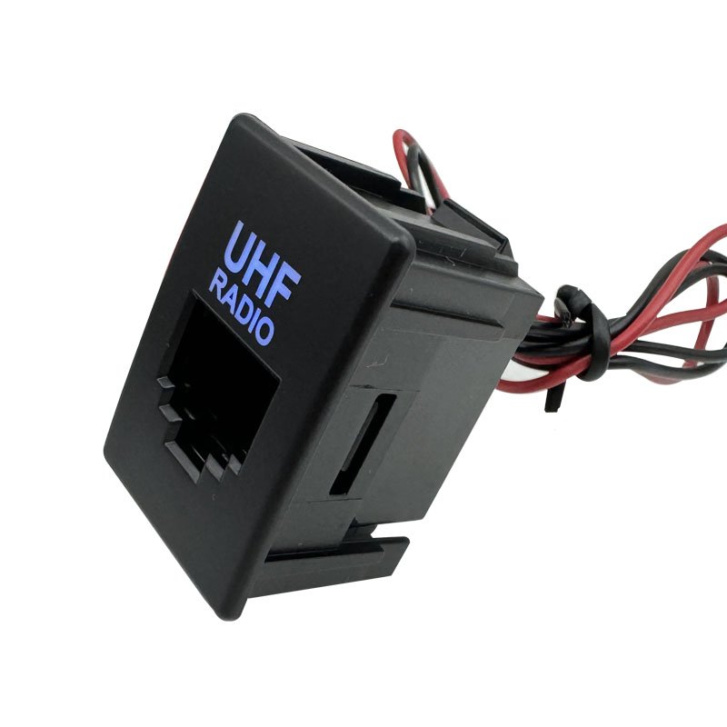 RJ45 6P6C 8P8C UHF Radio Passthrough Connector Network Adapter Socket Switch for 2020-2022 Isuzu D-max