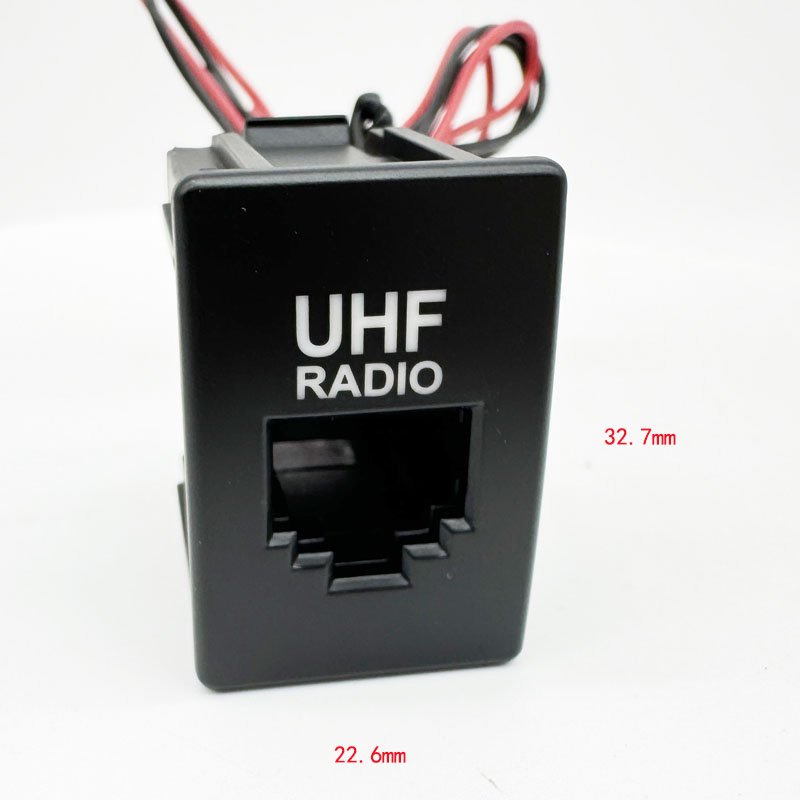 RJ45 6P6C 8P8C UHF Radio Passthrough Connector Network Adapter Socket Switch for 2020-2022 Isuzu D-max