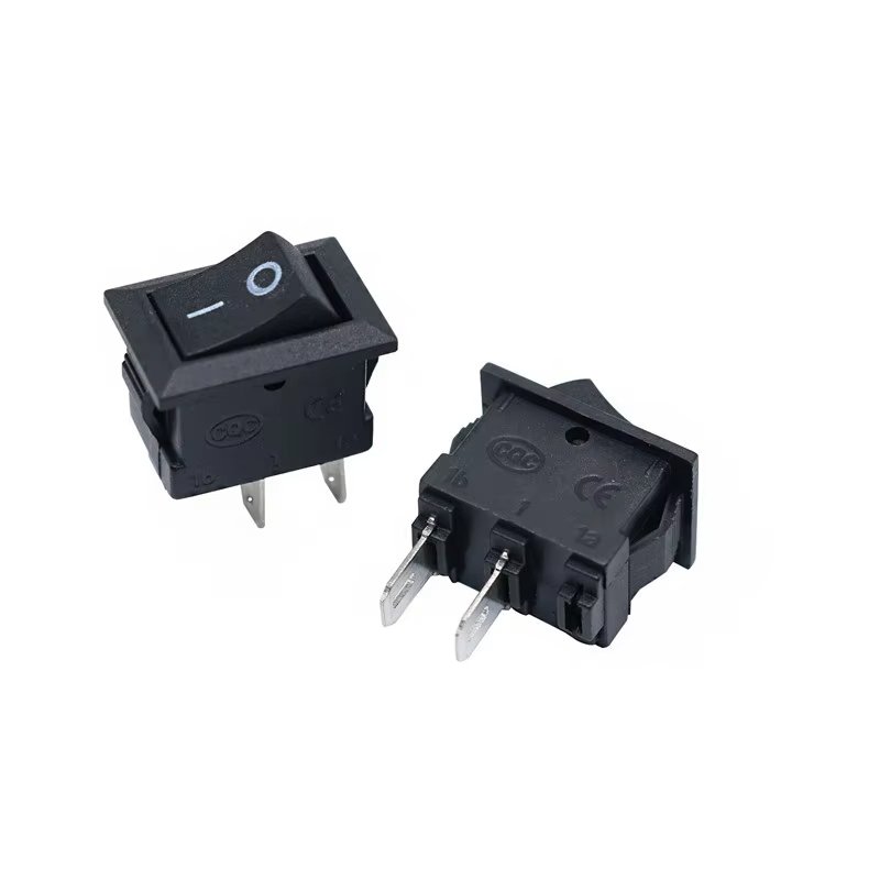 Car 1000 Pcs Push Button Switch 10x15mm SPST 2Pin 3A 250V KCD1 Snap-in On/Off Boat Rocker Switch 10MM*15mm Mini Black