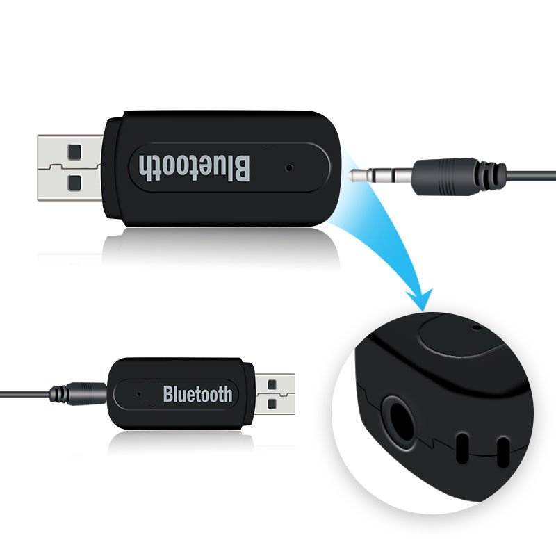 High Quality Home Car Wireless Blue Tooth Music Receiver with 3.5mm USB Mini Aux Stereo Audio Music Car Adapter