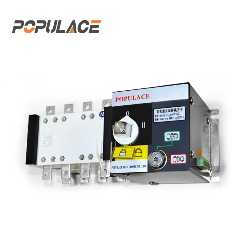POPULACE ATS 100A Auto Switches Dual Power Automatic Transfer Switch Generator ATS 3P 4P 3 4 Poles