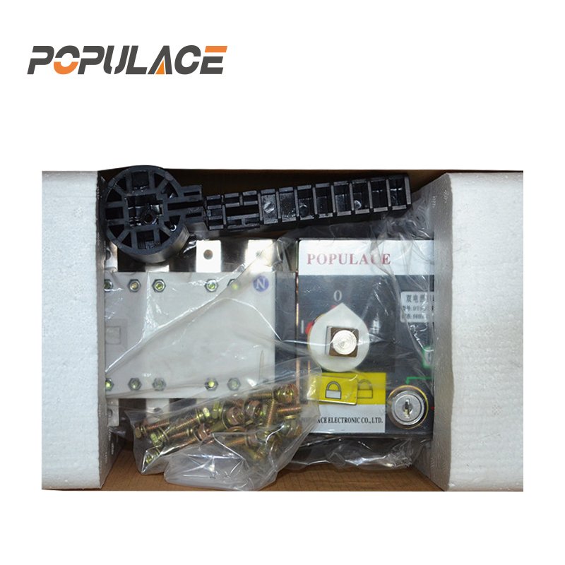 POPULACE ATS 100A Auto Switches Dual Power Automatic Transfer Switch Generator ATS 3P 4P 3 4 Poles