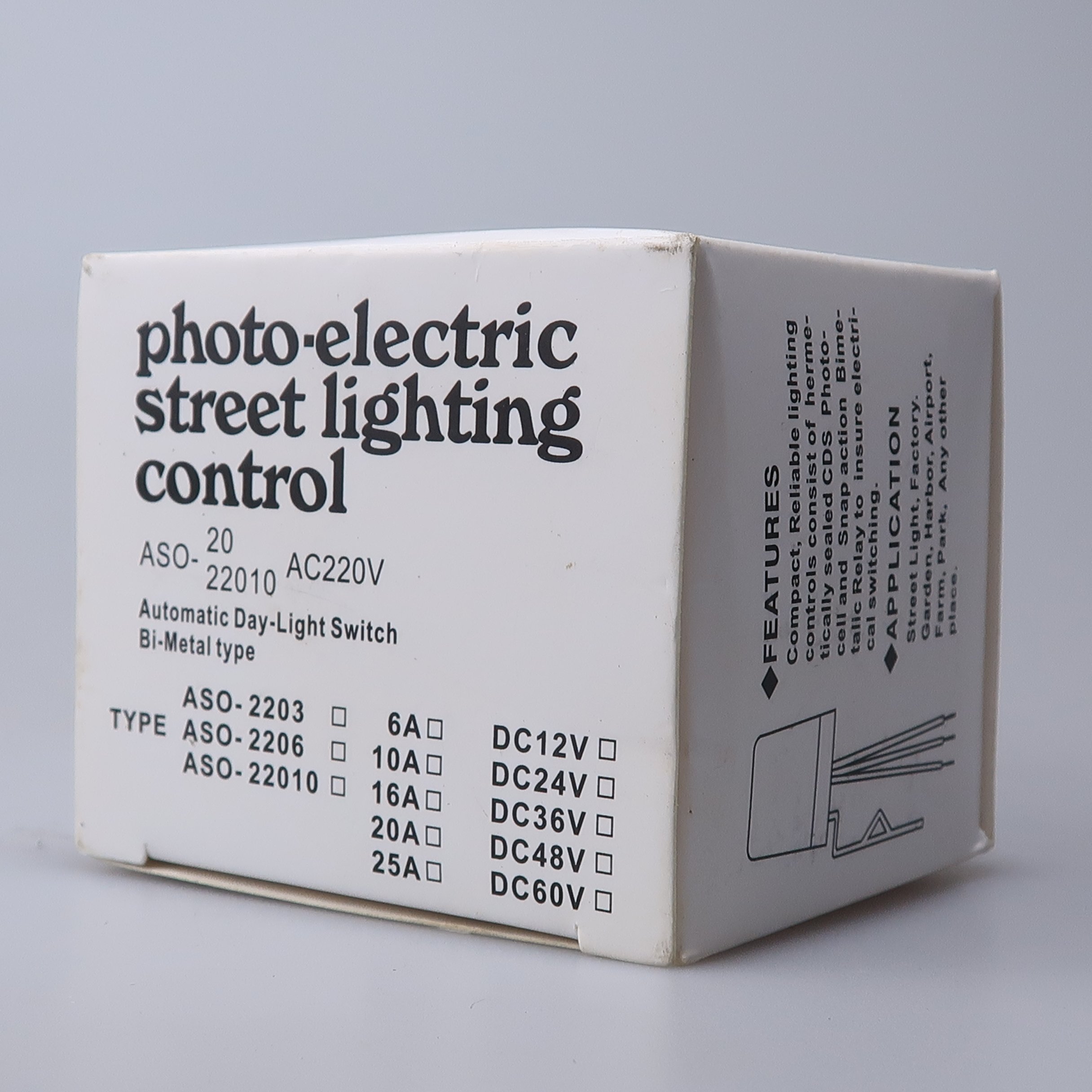 AS 20 Photocell Light Sensor Switch Outdoor Automatic Street Light Controller 220V
