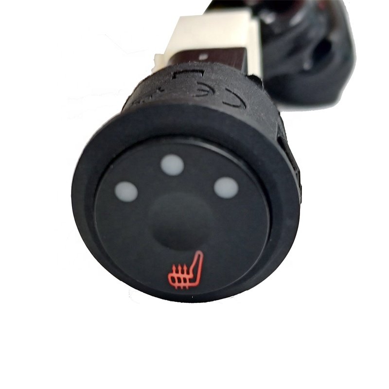 High-Quality 12V Car Auto 3-Gear Push Button Heated Seat Switch