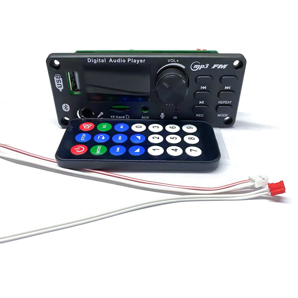 Bluetooth MP3 Kit Decoder Board Karaoke Microphone FM Radio USB TF MP3 Music Car Player