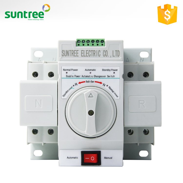 Dual Power Changeover Switch 2P/3P 100A ATS for Generator