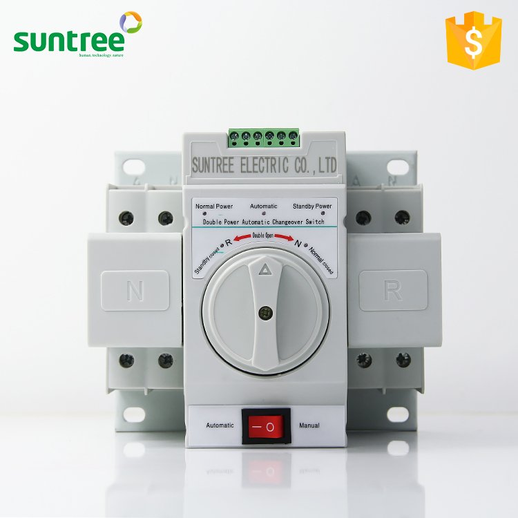 Dual Power Changeover Switch 2P/3P 100A ATS for Generator