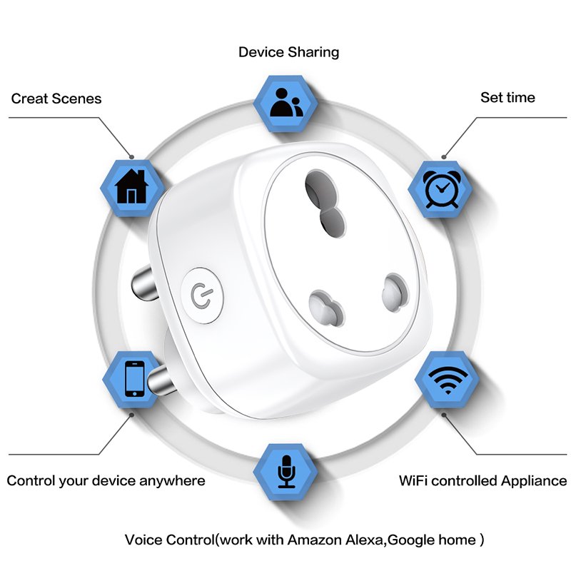 BSD52 Smart SOUTH AFRICAN Plug Tuya Zigbee Mesh No Energy Monitor Can Firmware Custom Base on Esp Series Auto Switches Socket