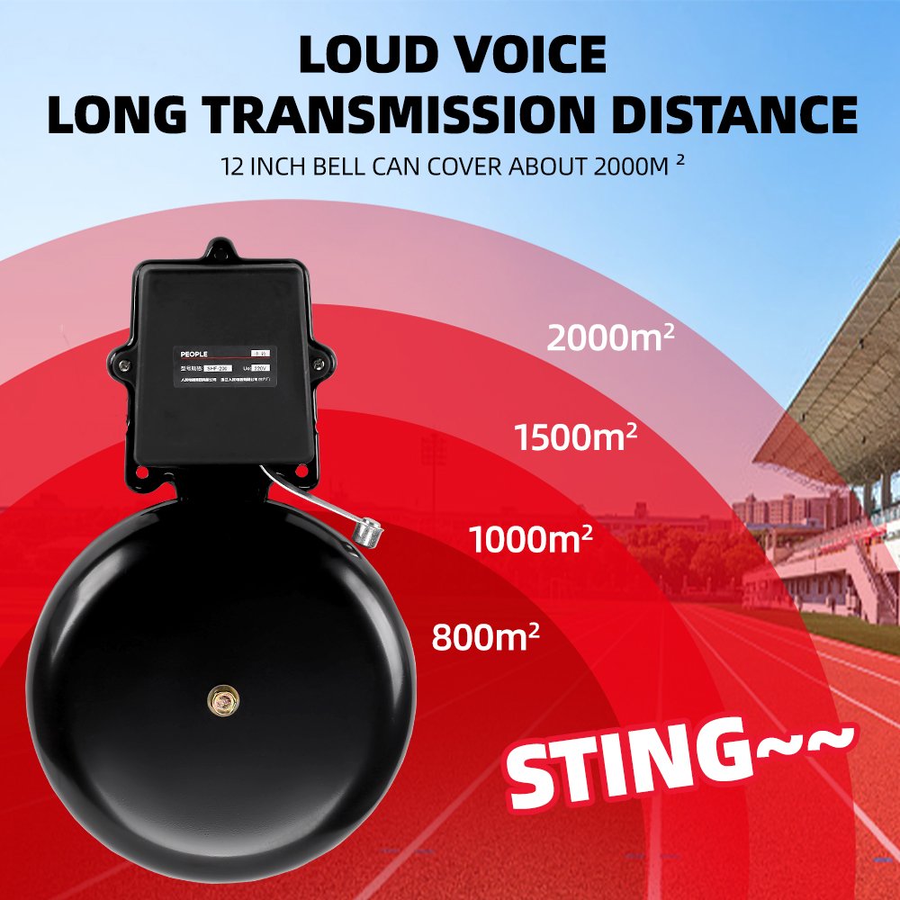 Auto Bell Ring Timer Controller School Bell 220V ZYT08 with Ring Bell ,80 Times One Day,10 Inch ,12 Inch
