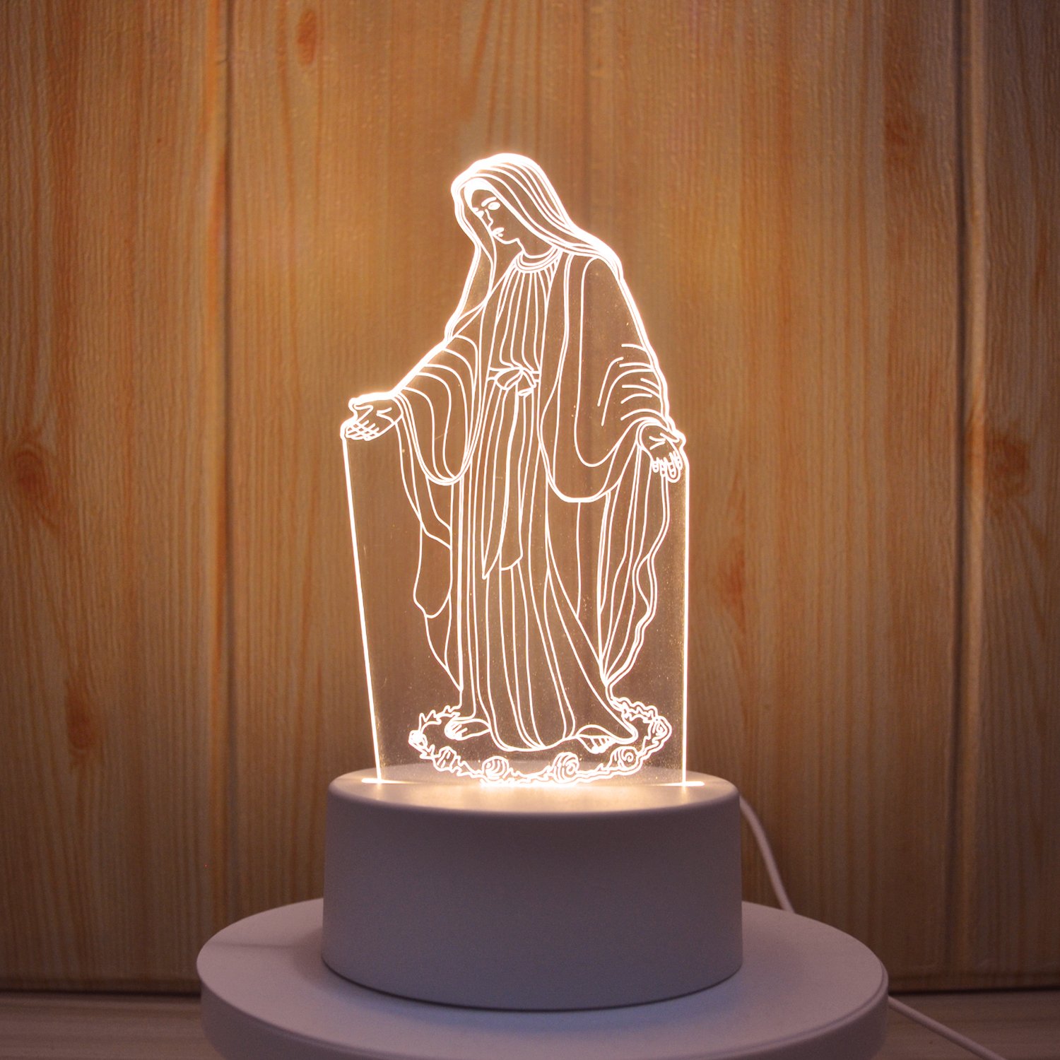 Newish Custom Photo Creative 3D Illusion Anime Lamparas Acrylic Table Desk Base LED Christmas Lamp Kid's Room Decor Night Light