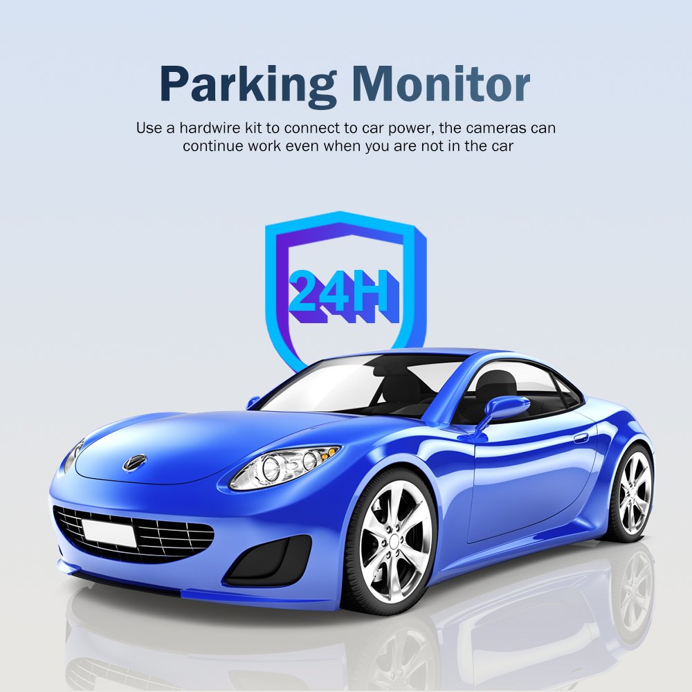 6G Lens 2K Car Dvr Wholesale V6 Car Camera Dash 1440P QHD Dash Cam Front and Rear WiFi Gps G-sensor 24 H Parking Mode
