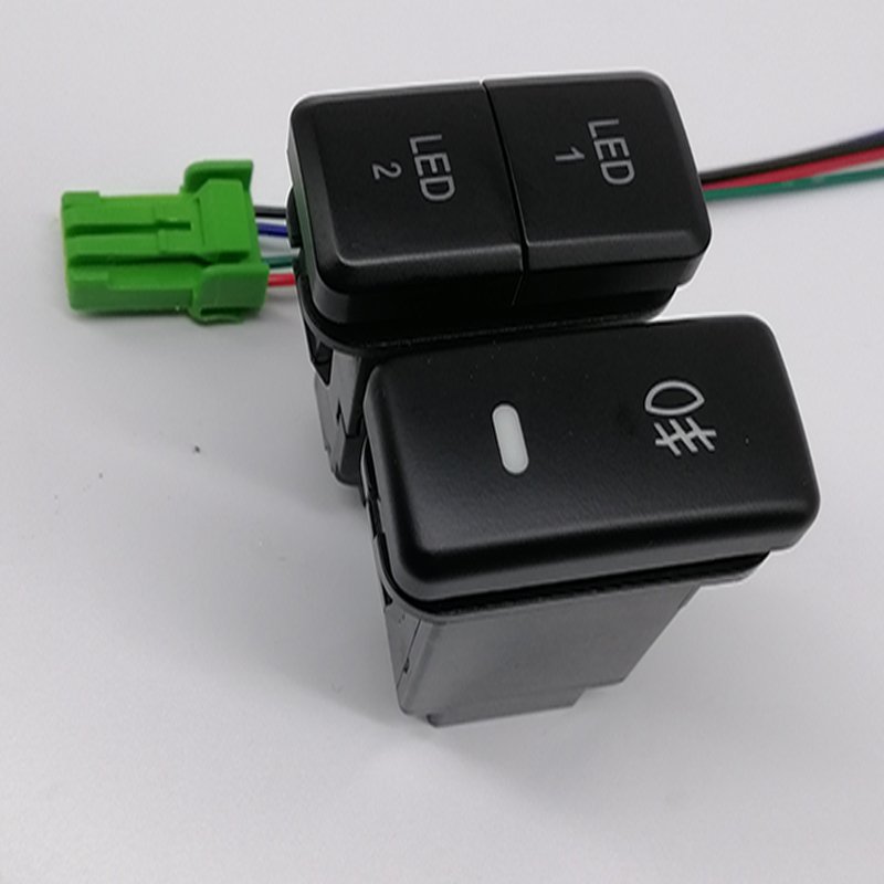 12V Push Button Switch W/LED Background Indicator Lights for Fog Lights DRL LED Light Bar Button Switch