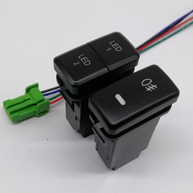 12V Push Button Switch W/LED Background Indicator Lights for Fog Lights DRL LED Light Bar Button Switch