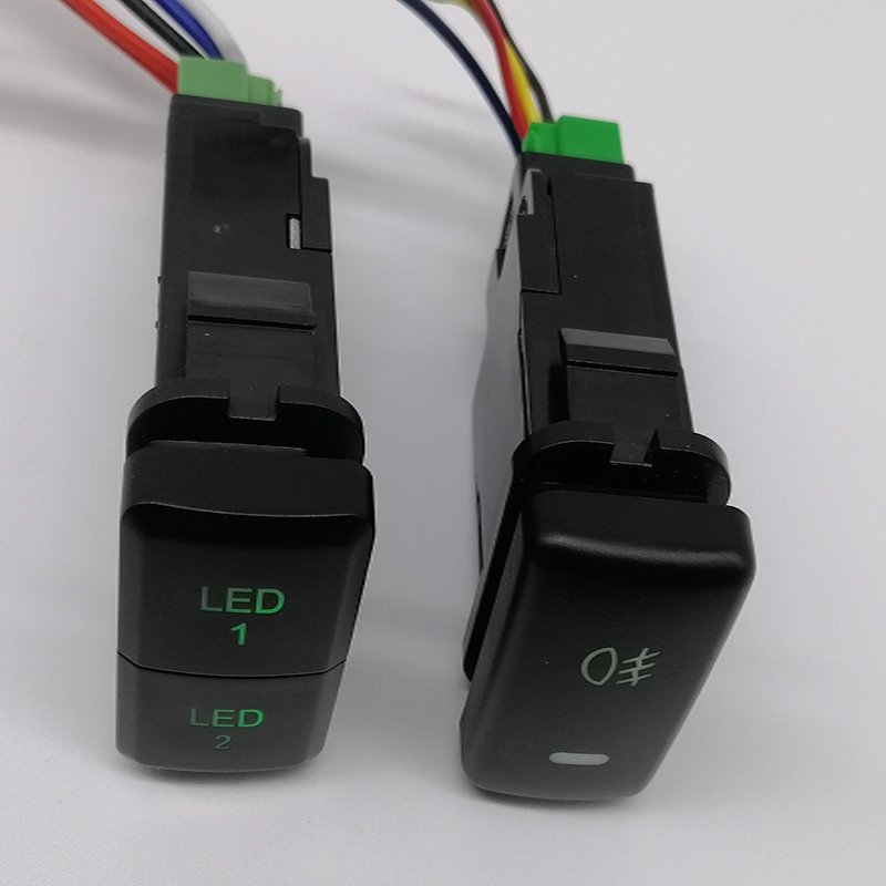 12V Push Button Switch W/LED Background Indicator Lights for Fog Lights DRL LED Light Bar Button Switch